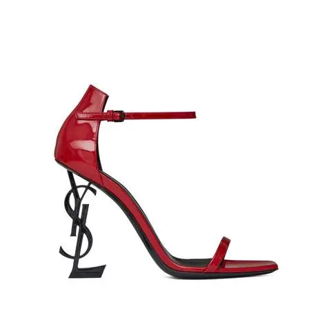 YSL Women's Red Opyum Heel Sandals - New with Box & Tag Metroutfits