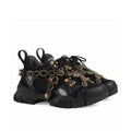 Gucci Flashtrek Black Sneakers with Removable Crystals Metroutfits