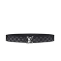 Louis Vuitton Canvas Belt LV Initials Reversible Damier Azur Metroutfits