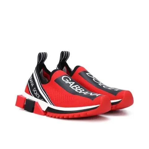 Dolce & Gabbana Red Designer Sneakers Metroutfits