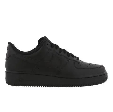 Nike Air Force 1 Low '07 Black Sneakers – New with Tag and Original Box Metroutfits