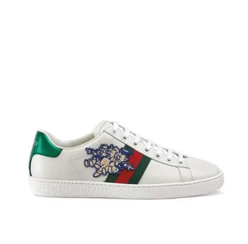 Gucci Ace with 3 Little Pigs White Black Red Sneakers Metroutfits