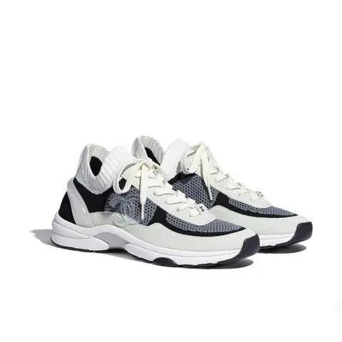 Chanel CC Low Top Trainer Black Ivory Sneaker – New with Tag & Box Metroutfits