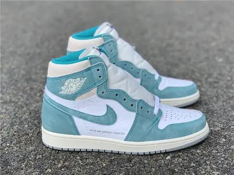 Nike Air Jordan 1 Retro High Turbo Green White Blue Sneaker Metroutfits