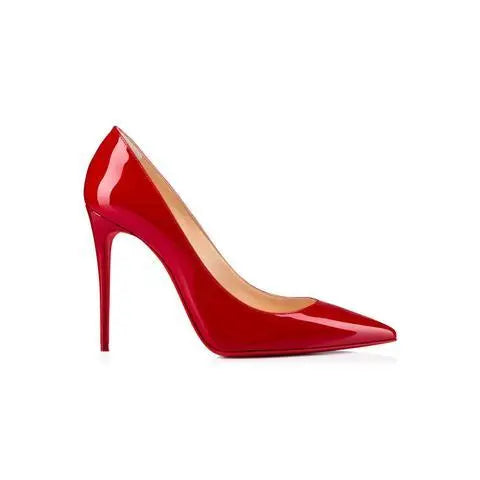 Christian Louboutin Women's Red Iriza Shiny Nappa Leather Pumps Metroutfits