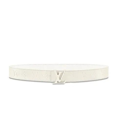 Louis Vuitton Reversible Monogram Powder White Belt Metroutfits