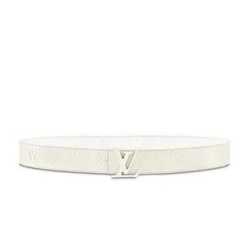 Louis Vuitton Reversible Monogram Powder White Belt Metroutfits