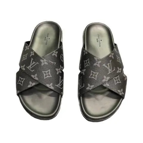 Louis Vuitton Men’s Black Slides – New with Tag & Original Box Metroutfits