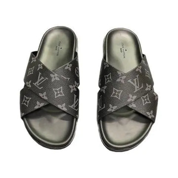 Louis Vuitton Men’s Black Slides – New with Tag & Original Box Metroutfits