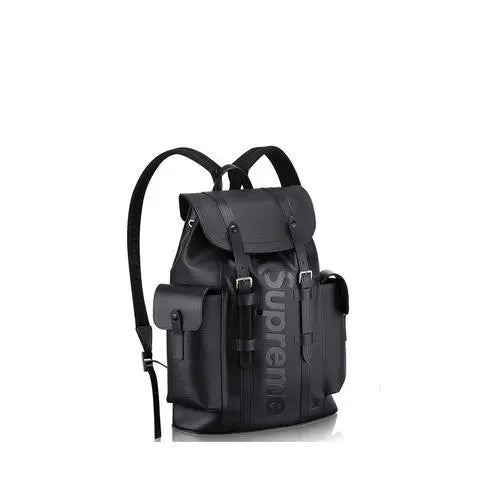Supreme x Louis Vuitton Christopher Epi Backpack Black Metroutfits