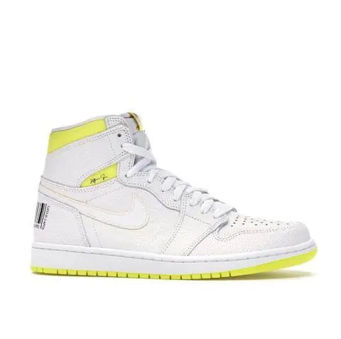Nike Air Jordan 1 Retro High First Class Flight White Yellow Sneaker Metroutfits