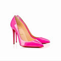 Christian Louboutin Women's Pink Iriza Shiny Nappa Leather Pumps Metroutfits