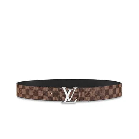 Louis Vuitton LV Initials Reversible Belt Damier Azur Metroutfits