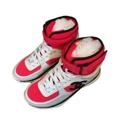 Chanel Sneaker Red White Women’s Designer Shoes Metroutfits