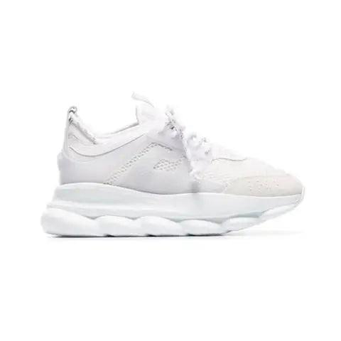 Versace White Ash Sneakers – New with Tag and Original Box Metroutfits