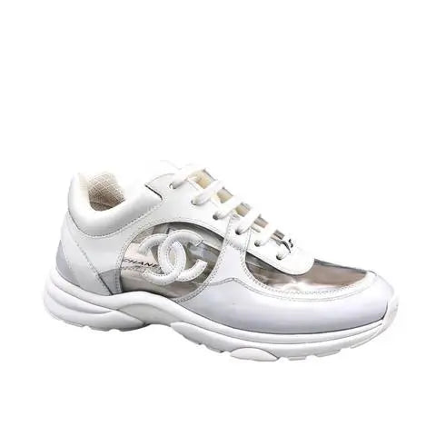 Chanel Sneaker Clear White New with Tag & Box Metroutfits
