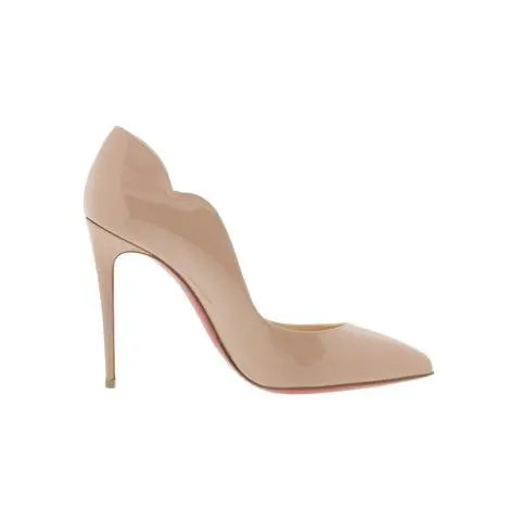 Christian Louboutin Women's Brown Iriza Shiny Nappa Leather Pumps Metroutfits