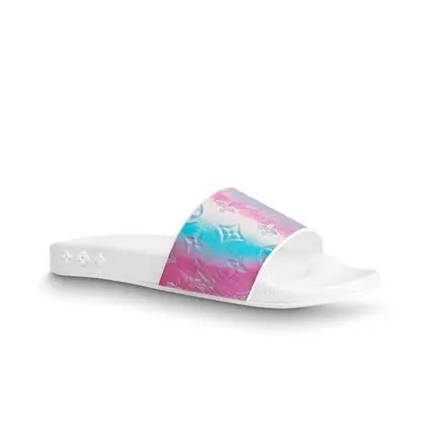 Louis Vuitton Unisex Waterfront Mule Rubber Iridescent Metroutfits