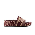 Christian Dior Femmes D-Way Kaleidiorscopic Slide Cotton Embroidered Sandals New Metroutfits