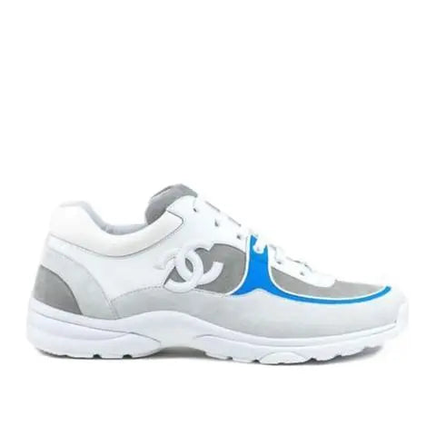 Chanel Sneaker White Ash Blue – New with Tag & Box Metroutfits
