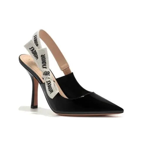 Christian Dior Women's Black J’adior Nude Slingback High Heels Metroutfits