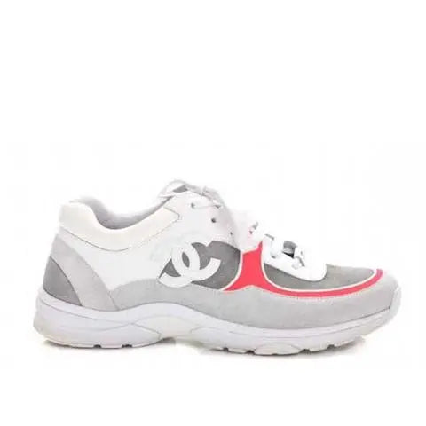Chanel Sneaker White Ash Red –  New with Tag & Box Metroutfits