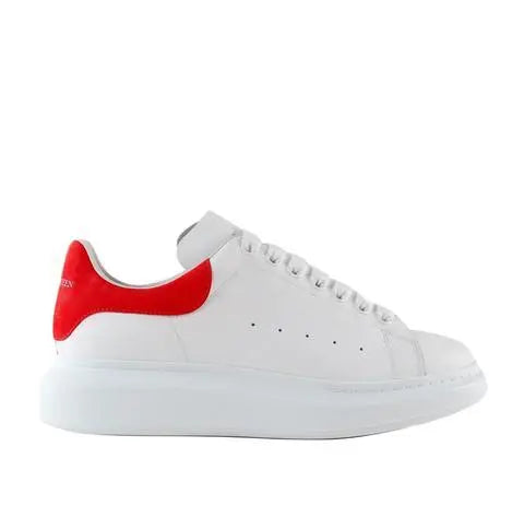 Alexander McQueen White Red Oversize Iconic Sneakers Metroutfits