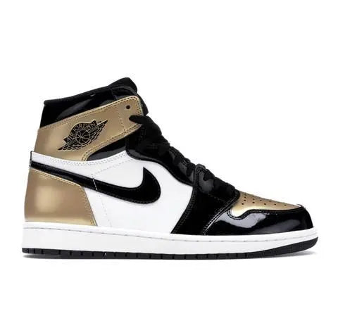Nike Air Jordan 1 Retro High Top 3 Gold Toe Women’s Sneakers Metroutfits