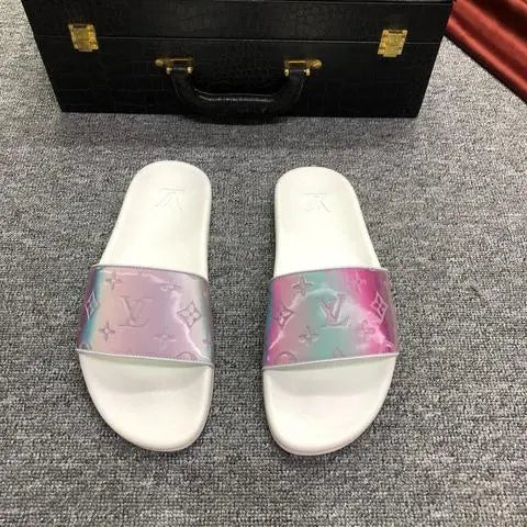 Louis Vuitton Unisex Waterfront Mule Rubber Iridescent Metroutfits