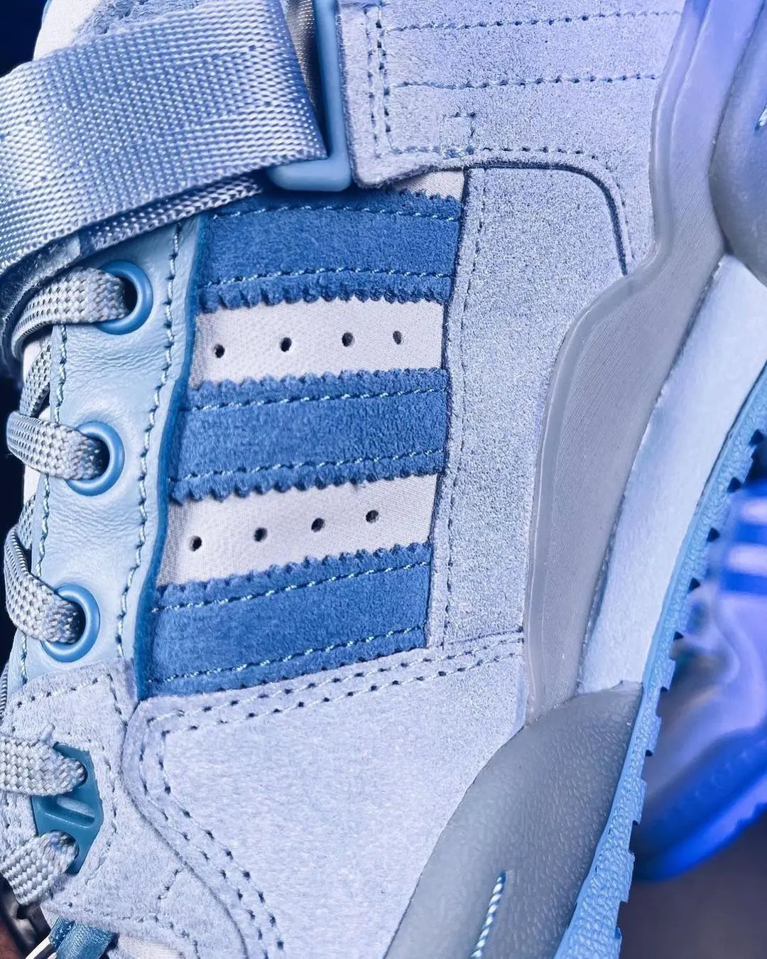 Bad Bunny x Adidas Forum Buckle Low “Blue Tint” Sneakers Metroutfits