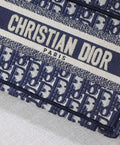 Christian Dior Mini Book Tote Oblique Embroidered Canvas Bag 23 cm New Metroutfits