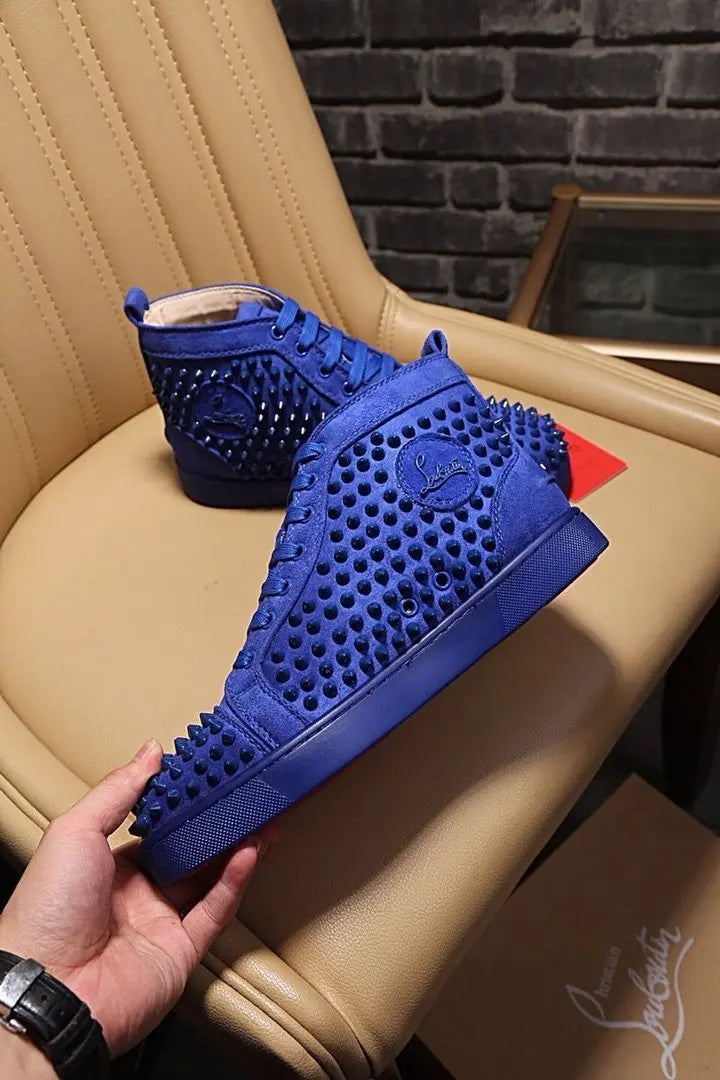 Christian Louboutin Blue Sneakers – New with Tag and Original Box Metroutfits