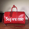 Louis Vuitton x Supreme Travel Bag – Epi Keepall Red Metroutfits