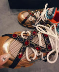 Gucci Flashtrek Multicolor Sneakers with Removable Crystals Metroutfits