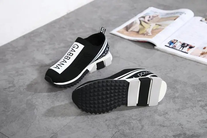 Dolce & Gabbana Black Sneakers – New with Tag and Original Box Metroutfits