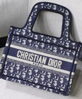 Christian Dior Mini Book Tote Oblique Embroidered Canvas Bag 23 cm New Metroutfits