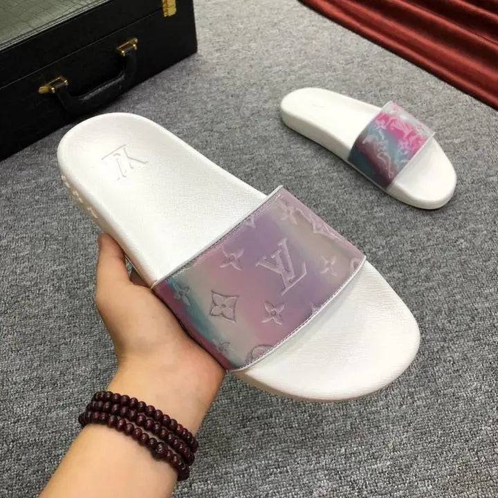 Louis Vuitton Unisex Waterfront Mule Rubber Iridescent Metroutfits