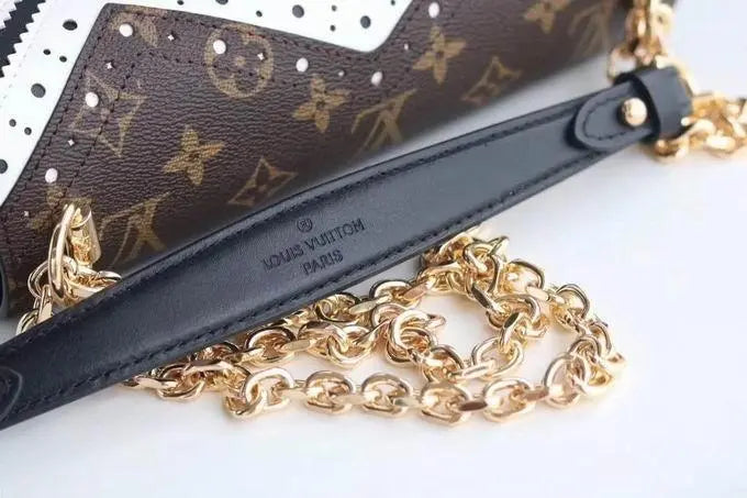 Louis Vuitton Monogram Twist MM Satin Calfskin Shoulder Bag Metroutfits