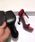 YSL Women's Red Opyum Heel Sandals - New with Box & Tag Metroutfits