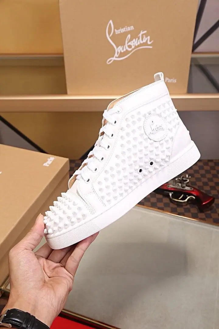 Christian Louboutin White Sneakers – New with Tag and Original Box Metroutfits
