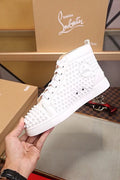Christian Louboutin White Sneakers – New with Tag and Original Box Metroutfits