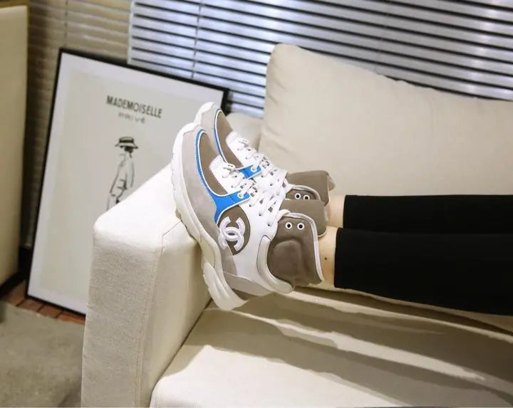 Chanel Women's Sneaker White Ash - New with Tag and Box Metroutfits