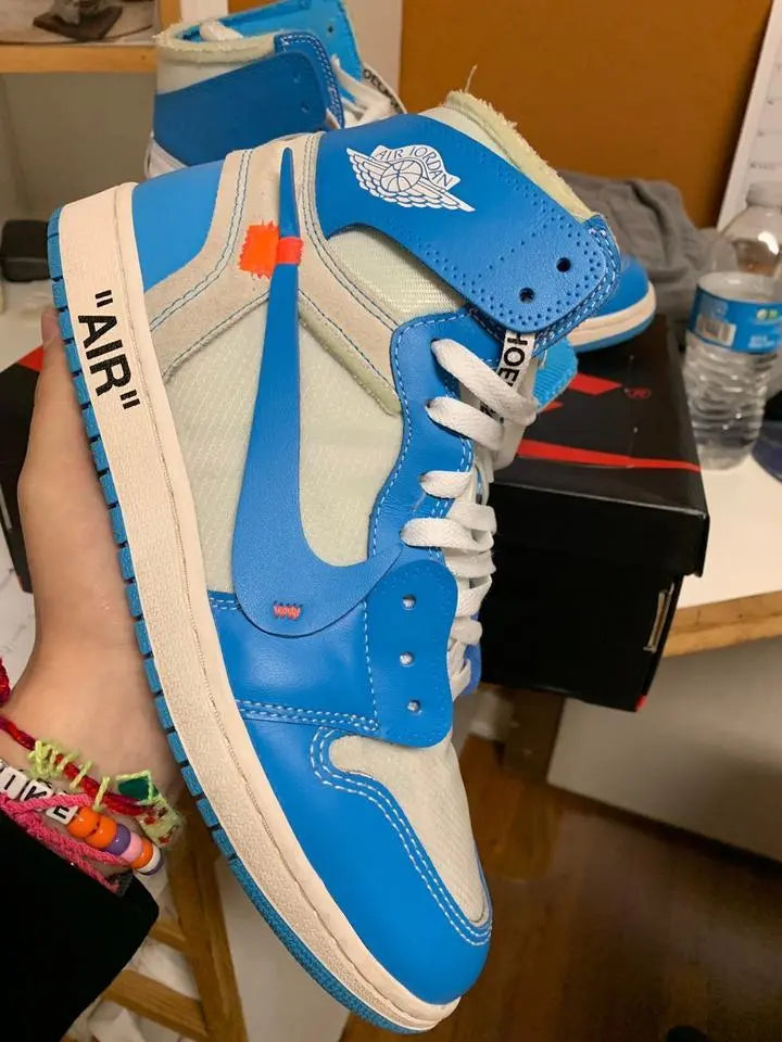Nike Air Jordan 1 Retro High UNC White Blue Sneakers Metroutfits