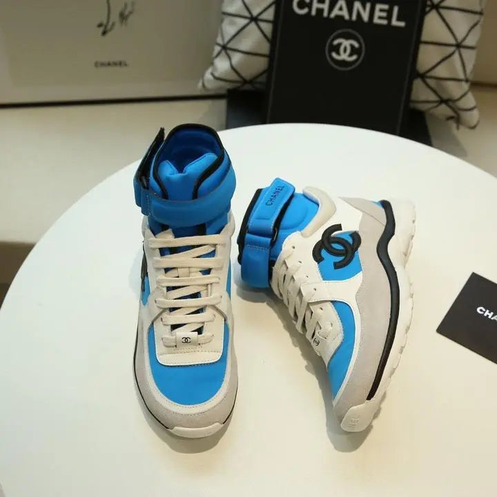 Chanel Sneaker Blue White Ash Women’s Designer Shoes Metroutfits