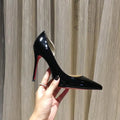 Christian Louboutin Women's Black Iriza Nappa Leather Pumps Metroutfits