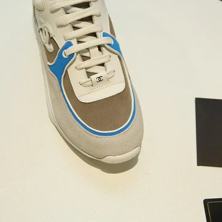 Chanel Sneaker White Ash Blue – New with Tag & Box Metroutfits