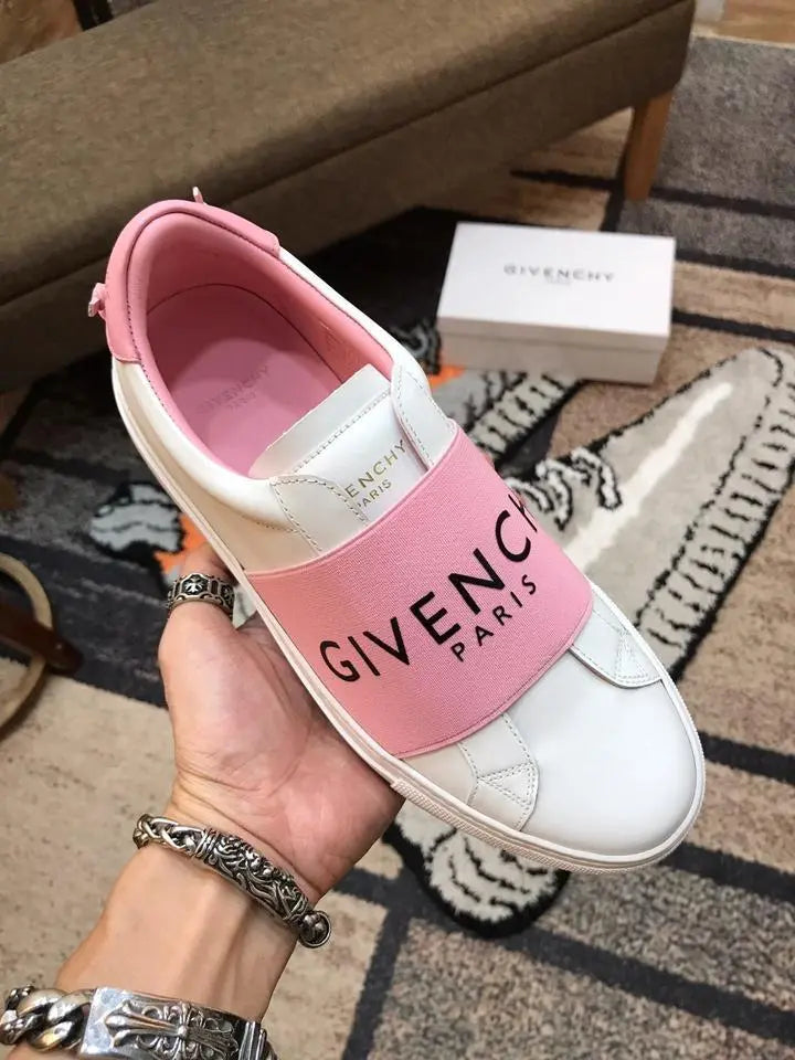 Givenchy White Pink Sneakers Femme New with Tag and Box Metroutfits