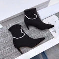 Christian Dior Black Knit Sock Boots Women’s New With Tag Metroutfits