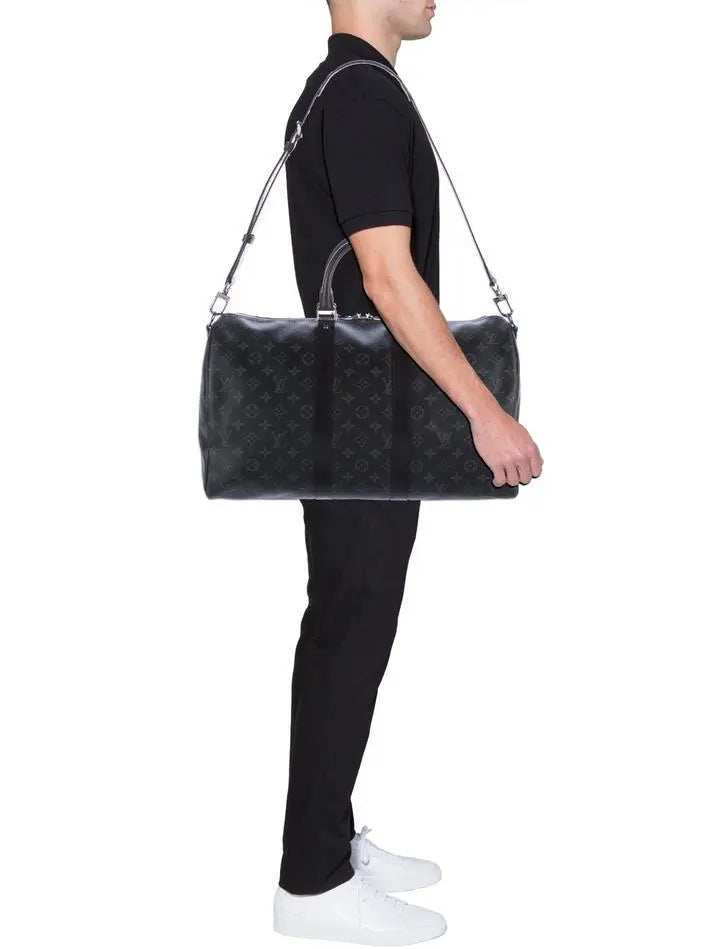 Louis Vuitton Travel Bag – Keepall Bandouliere 55 Monogram Metroutfits