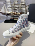 Christian Dior Red Blue Oblique Sneakers Metroutfits